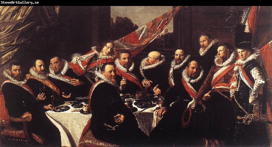 HALS, Frans Banquet of the Officers of the St George Civic Guard (detail) af